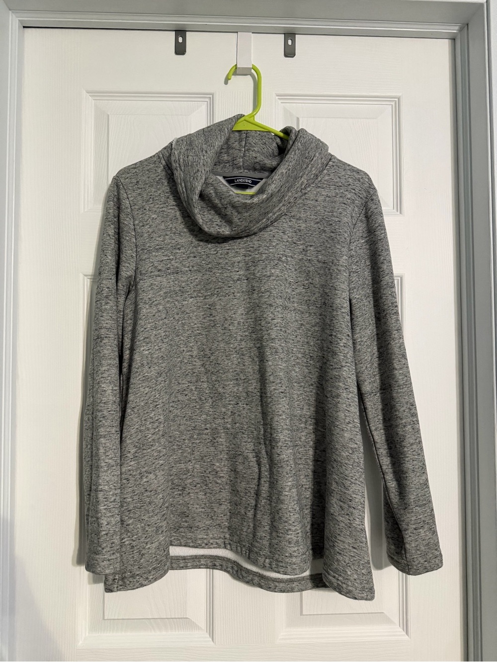 Lands' End Cowl Neck Fleece Pullover Size M